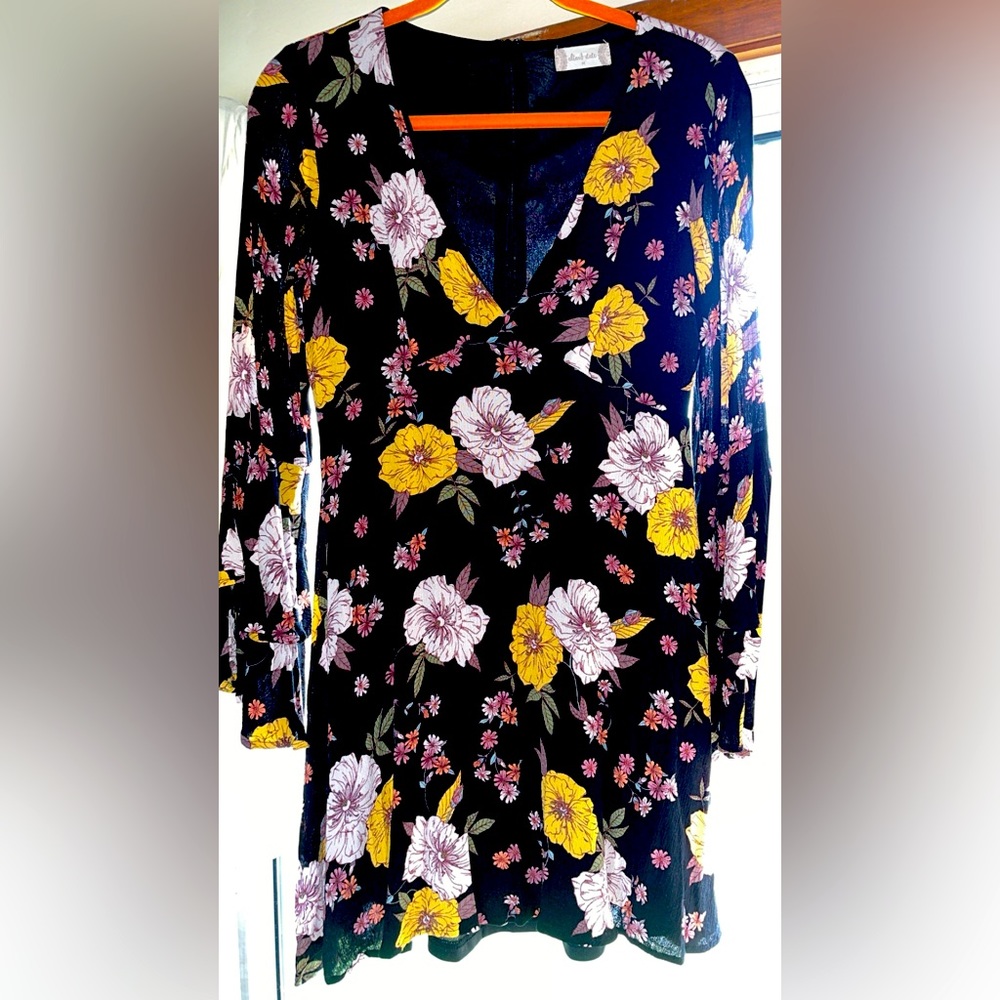 Altar’d State Black Floral Dress